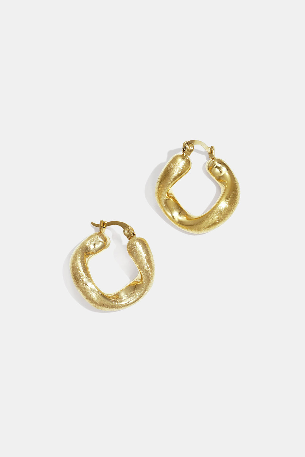 Irregular Gold Stud Earrings